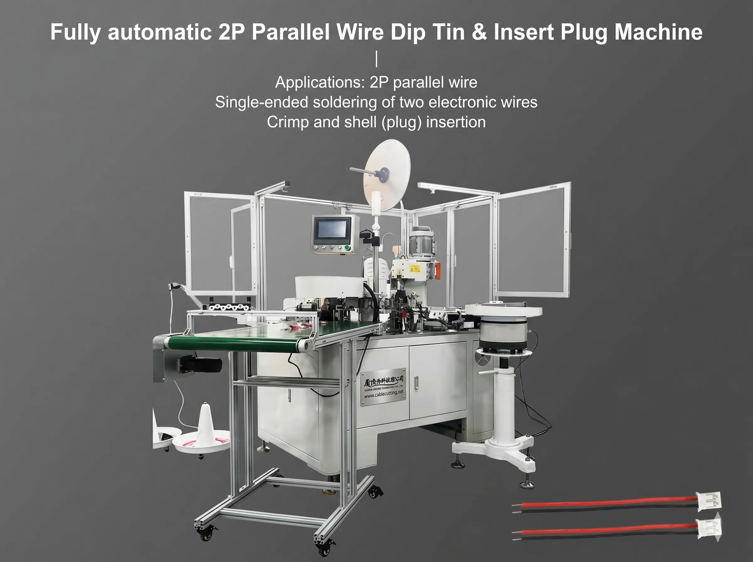 Máquina Automática de Estanhamento por Imersão para Fios Paralelos 2P - JINGWEI