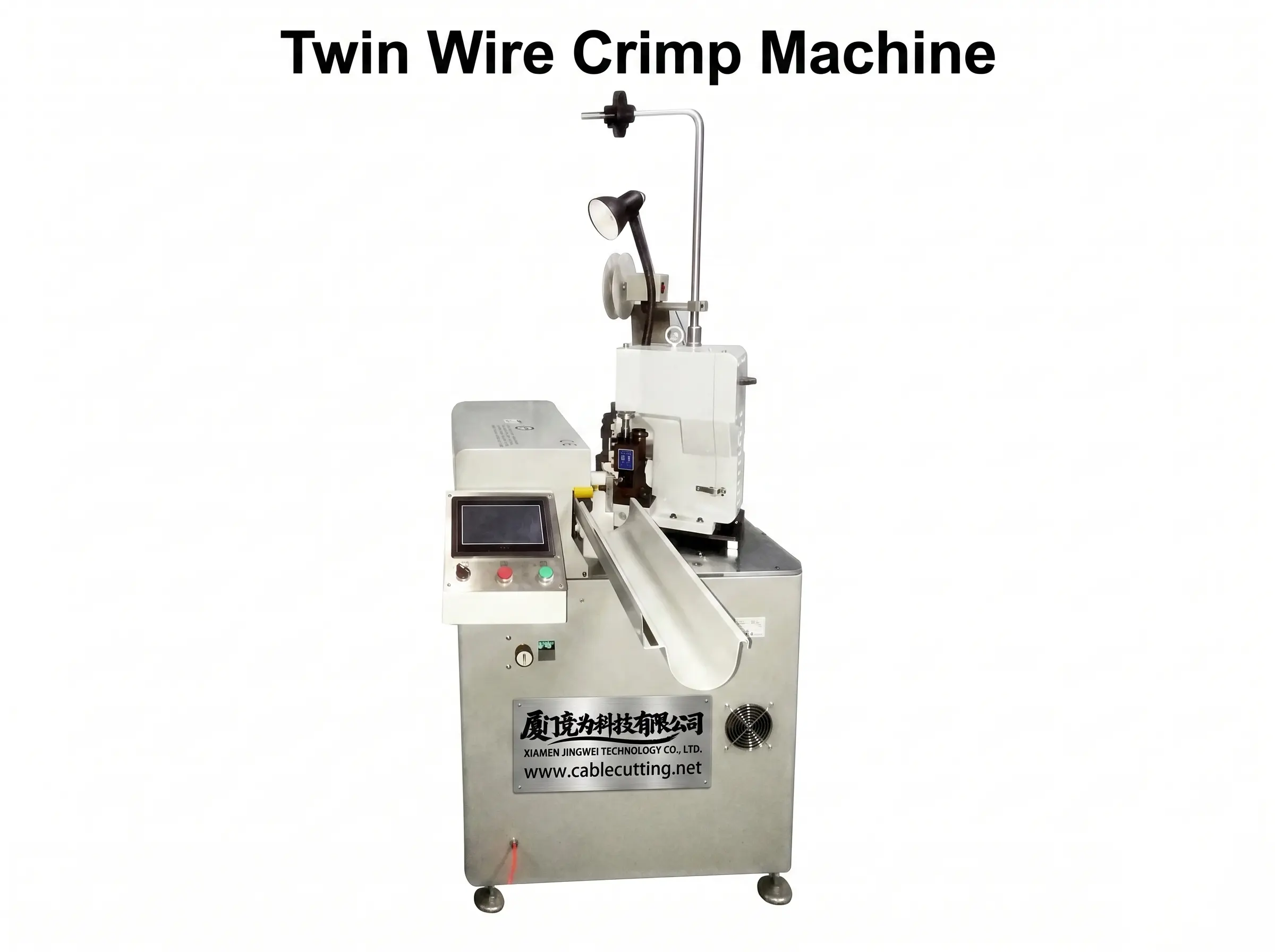 Máquina Automática de Crimpagem de Fio Duplo – Alta Performance Industrial