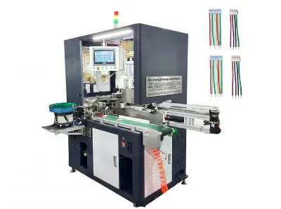 Máquina Automática de Crimpar Fios e Inserir Carcaça WPM-5505 - Máquina Automática de Crimpar Fios