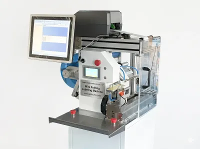 Máquina Semi-Automática de Dobragem e Etiquetagem de Fios JW-T107 Thumb