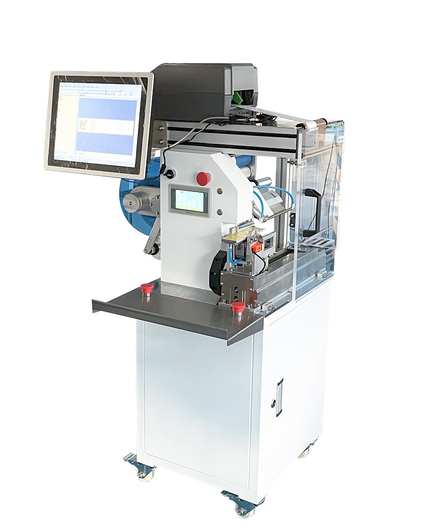 Máquina Semi-Automática de Dobragem e Etiquetagem de Fios JW-T107 Thumb