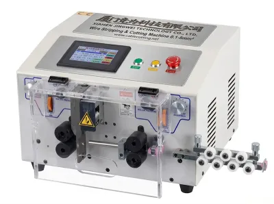 Máquina Automática de Corte e Descascagem de Fios com Tela de Toque WPM-JES