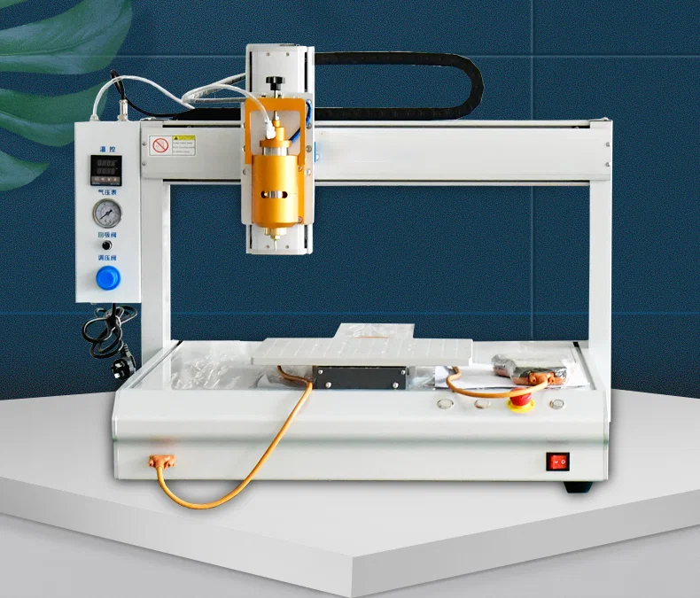 Robô de distribuição de cola sólida hot melt robô dispensador de cola de mesa 551 de alta qualidade, robô de distribuição de cola quente de viscosidade