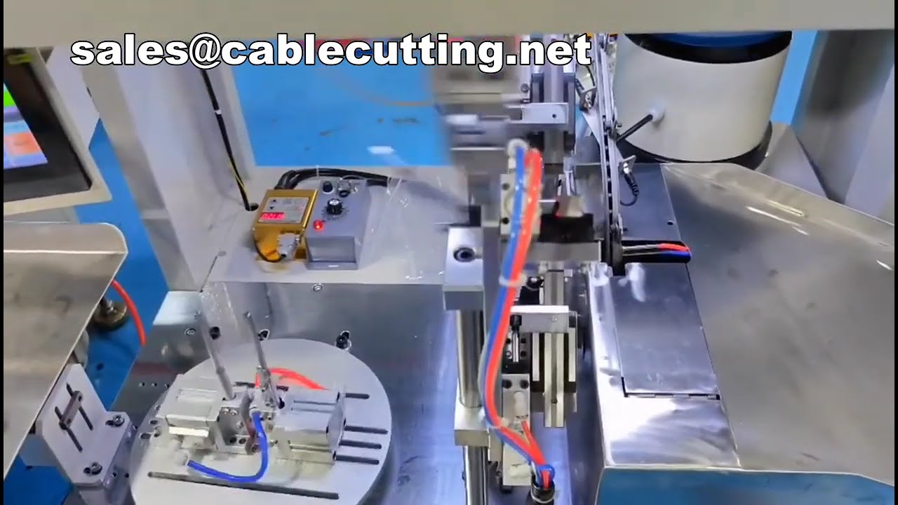 Máquina Automática de Inserir Anel de Silicone e Amarrar Cabos | Automação Industrial