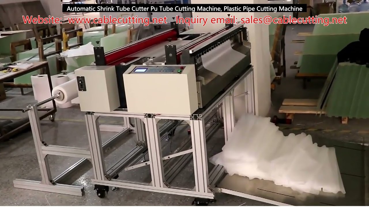 Cortadora Automática de Tubos Termocontráteis | Máquina de Corte para Tubos PU e Plásticos