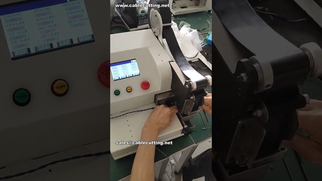 Aplicação de Fita de PVC de 40mm com Corte de 20mm para Cablagem | Vídeo de Fábrica