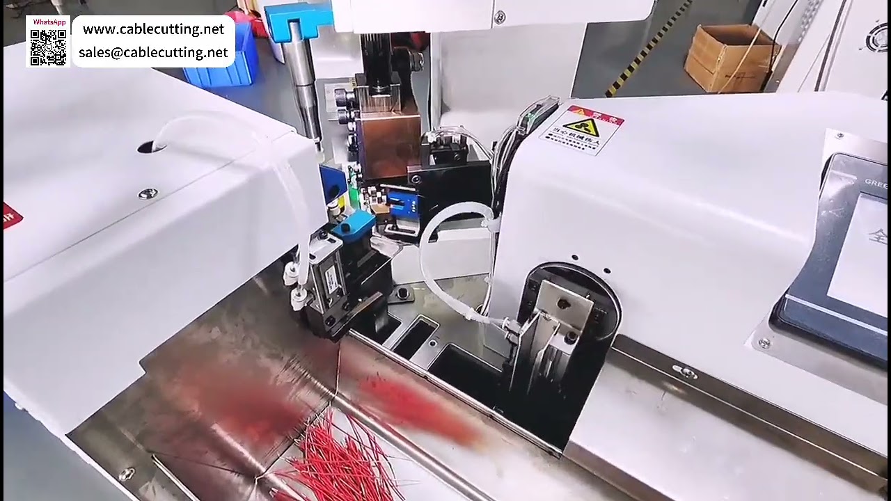 Máquina Automática de Estanhamento e Crimpagem para Terminais RJ de Pino Dourado | Equipamento para Chicotes Elétricos