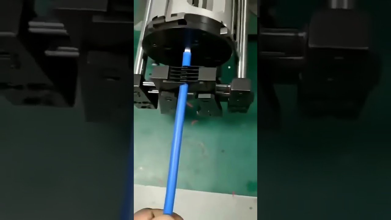 Máquina Semiautomática de Decapagem de Cabos Coaxiais Rotativa | Decapadora de Fios #fábrica #máquina