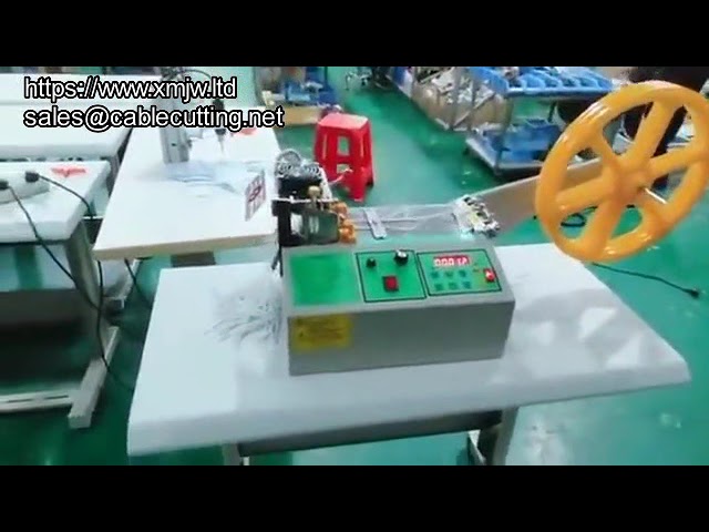 Máquina Automática de Corte a Quente para Alças de Máscara Facial – Cortador de Elástico para Máscaras