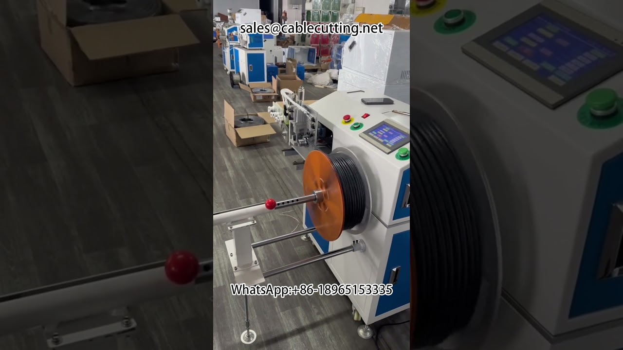 Máquina de Enrolar Fio Industrial | Rebobinadeira para Cabos e Fios | Automação
