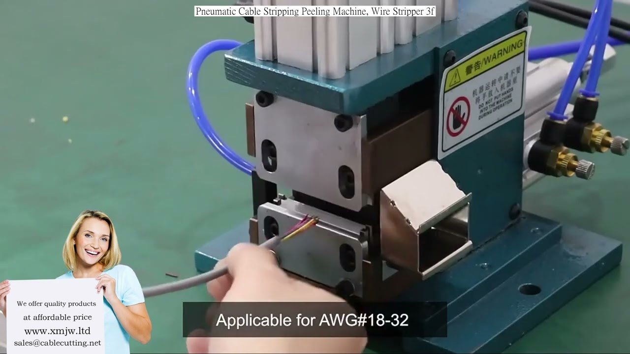 Máquina Pneumática de Descascar Cabos - Decapador de Fios Automático