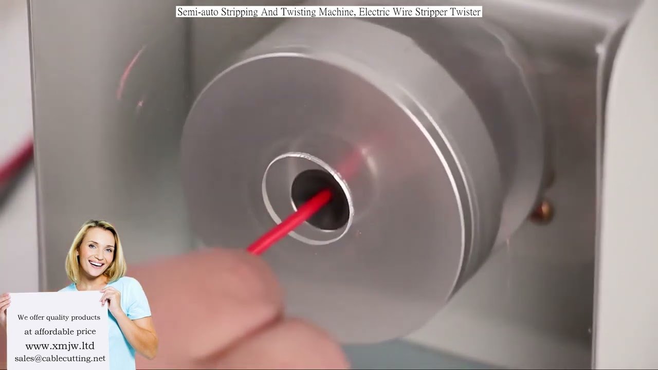 Máquina Semicautômática de Decapagem e Torção de Fios – Decapador e Torcedor Elétrico