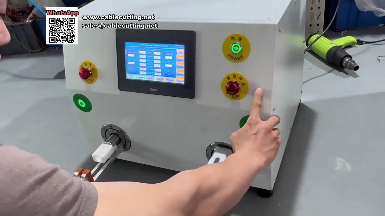 Máquina Dupla Estação para Apertar Porcas e Crimpagem | Produção Eficiente de Cabos