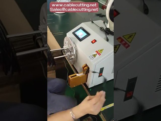 Máquina Automática de Enrolar e Amarrar Cabos Elétricos