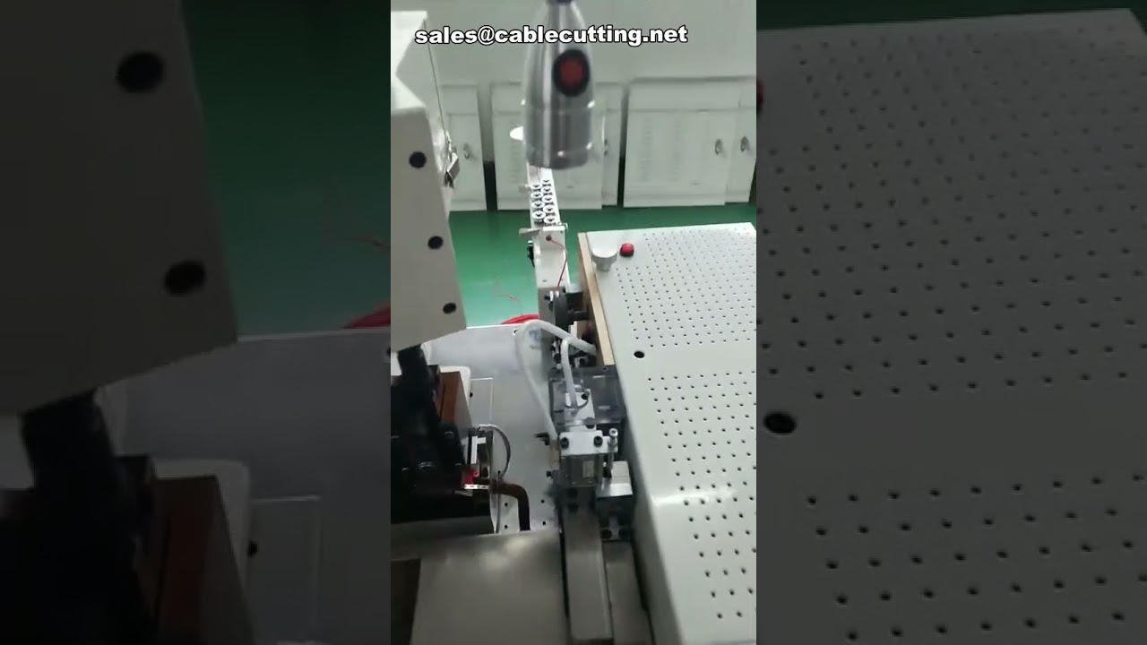 Máquina de Decapar e Crimpar Cabos | Corte e Crimpagem Automática para Terminais