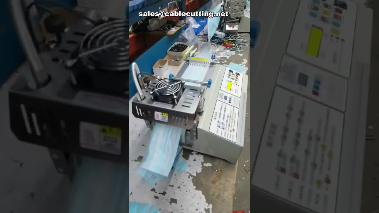 Máquina de Corte Automático de Corda com Lâmina Quente para Cintos de Poliéster - Cortador Elétrico de Alta Eficiência