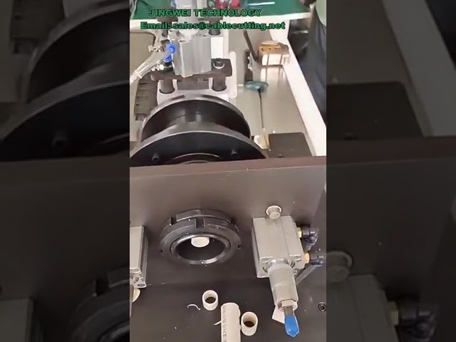 Máquina de corte automático para tubos de PE, borracha e água – Equipamento de alta precisão