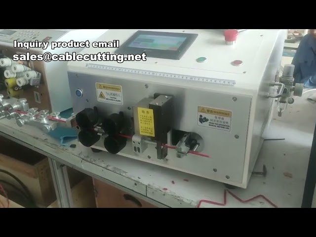 Máquina de Dobrar, Cortar e Descascar Fios Automática | Processamento de Fios Industrial