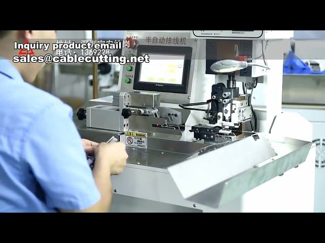 Máquina de Crimpagem Semiautomática de Terminais | Crimpagem e Decapagem de Cabos Multicore