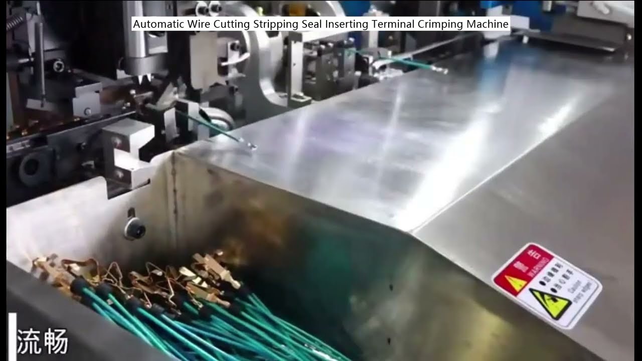 Máquina Automática de Corte, Decapagem, Inserção de Vedação e Crimpagem de Terminais