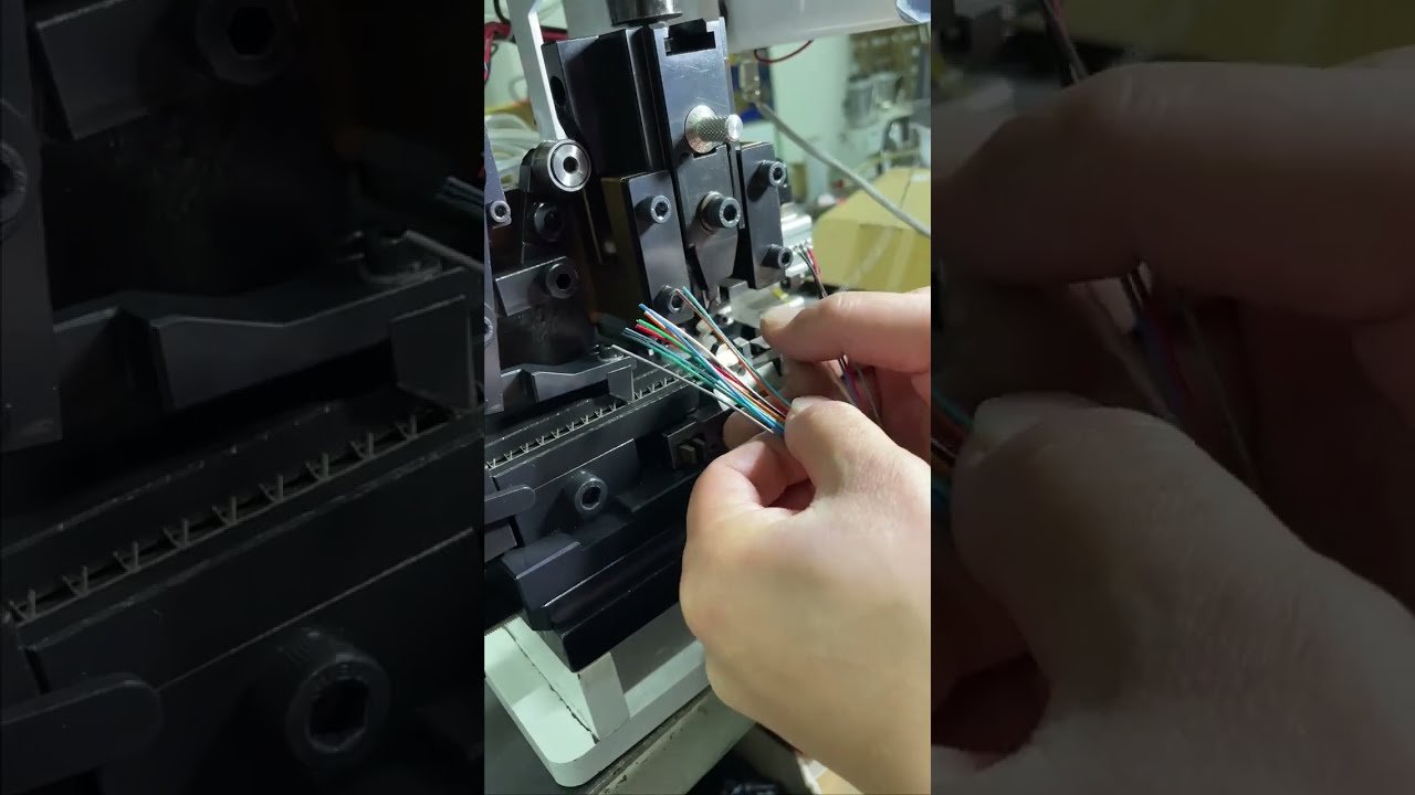 Máquina de Terminais em Fita Contínua Tipo Botão – Depurada, Resultado Perfeito, Pronta para Envio #fábrica