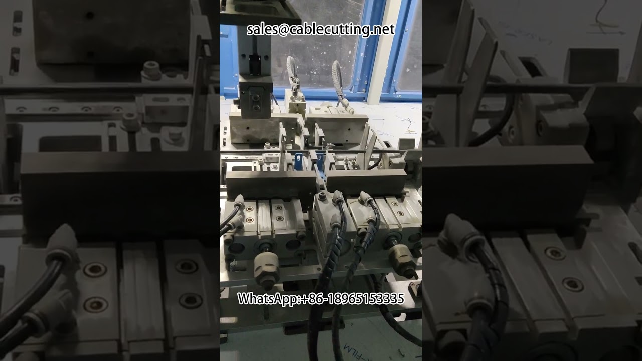 Máquina automática de enrolar, descascar e amarrar chicotes elétricos | Processamento de terminais