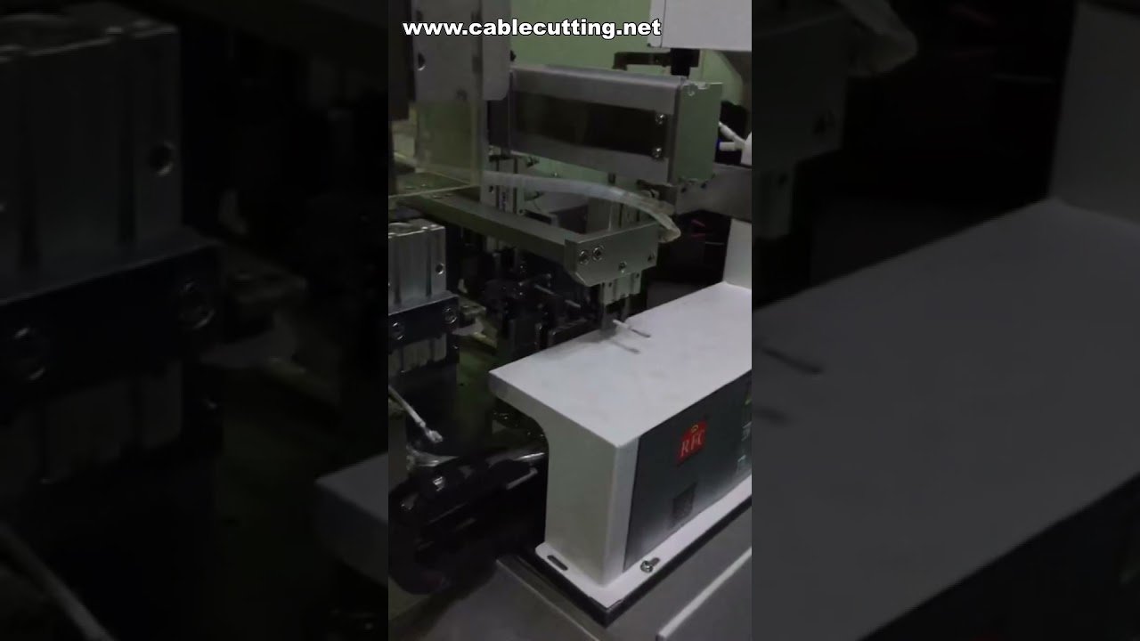Máquina Automática de Crimpagem de Terminais, Corte e Desencapamento de Fios Elétricos
