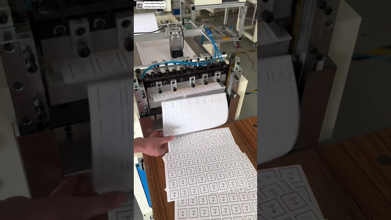 Máquina de Corte Transversal Total e Meio Corte de Adesivos com Rolo de Rastreamento de Cor - Operação de Ferramenta de Processo