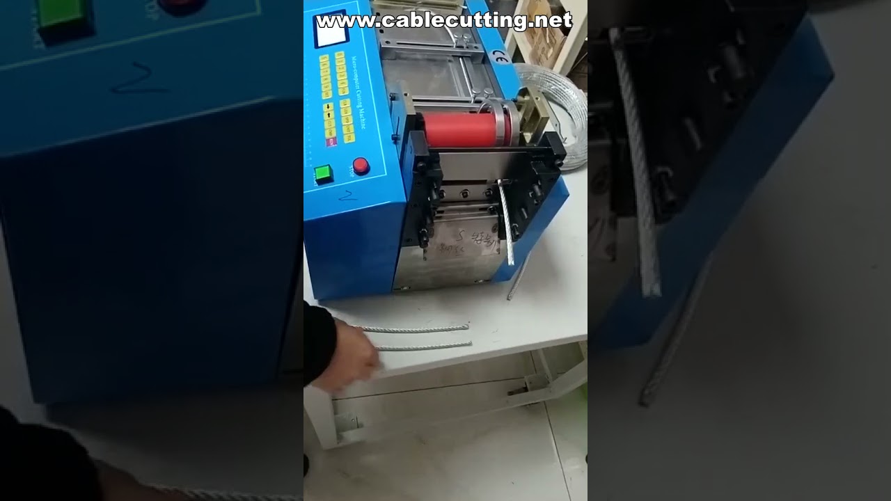 Máquina de Corte de Papel, Tubo Termocontrátil e Fios - Equipamento Industrial de Precisão