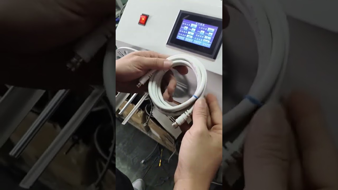 Máquina Rápida de Bobinar e Amarrar Fios para Cabos de Rede e Mais