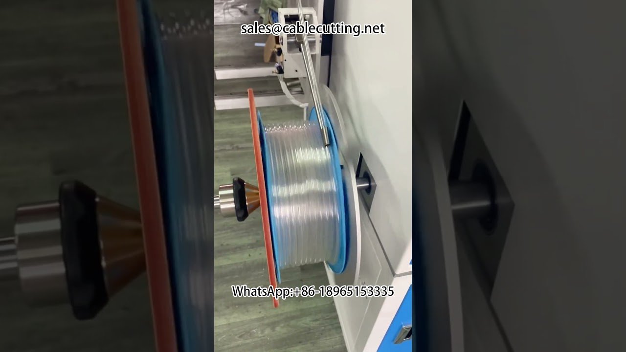 Máquina de Enrolar Mangueira de Ar PU por Metro | Bobinadeira Automática