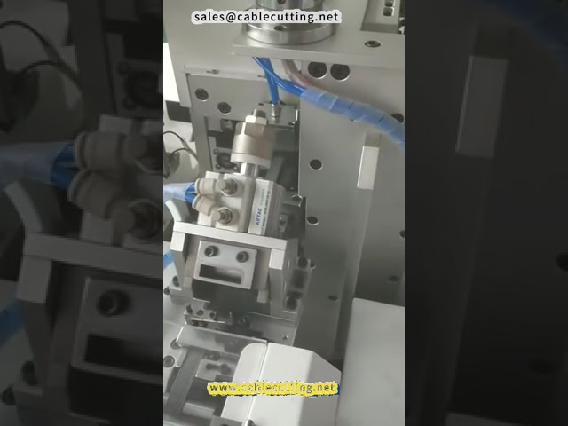 Máquina Automática de Crimpagem de Terminal Dupla Cabeça para Cabos Planos