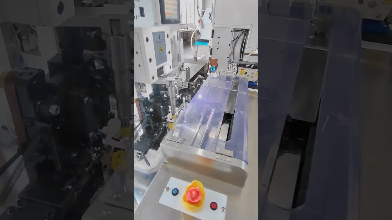Máquina Automática Dupla Extremidade para Inserção de Plugues à Prova d'Água #máquina