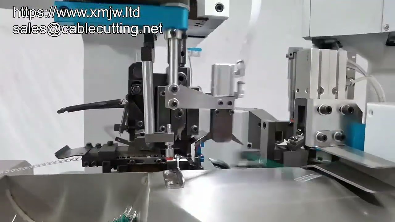 Máquina Automática de Corte, Desencape e Crimpagem de Terminais com Dupla Cabeça - Alta Produtividade