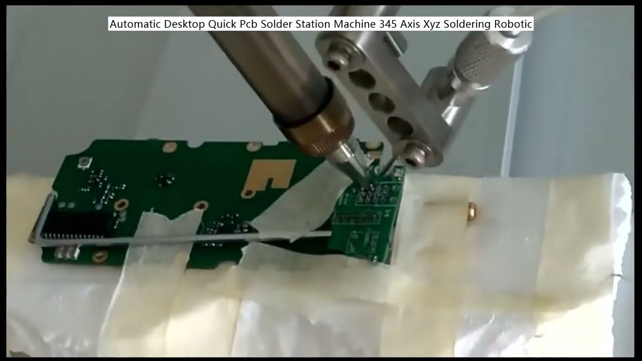 Estação Automática de Solda PCB Desktop | Robô de Soldagem 345 Eixos XYZ