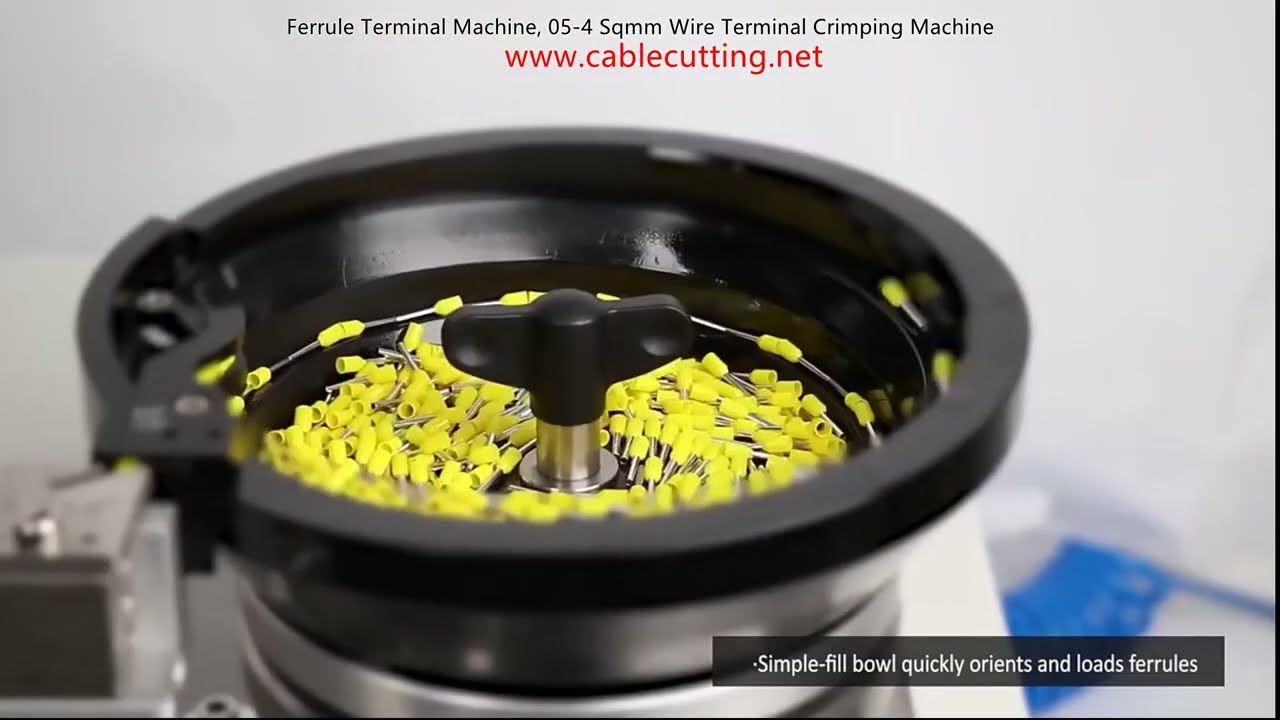 Máquina de Crimpagem de Terminais de Ferrule para Fios de 0,5 a 4 mm²