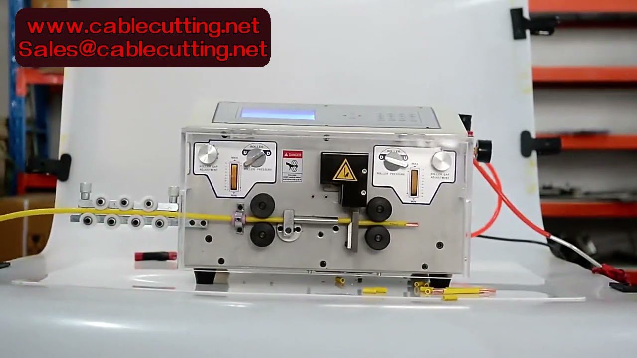 Máquina Automática de Descascar Fios 450W com 4 Rodas Motrizes | Diâmetro Máx 10MM