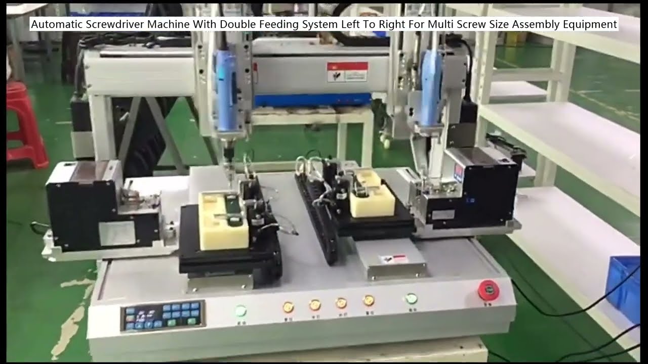 Parafusadeira Automática com Dupla Alimentação para Montagem de Múltiplos Tamanhos de Parafusos