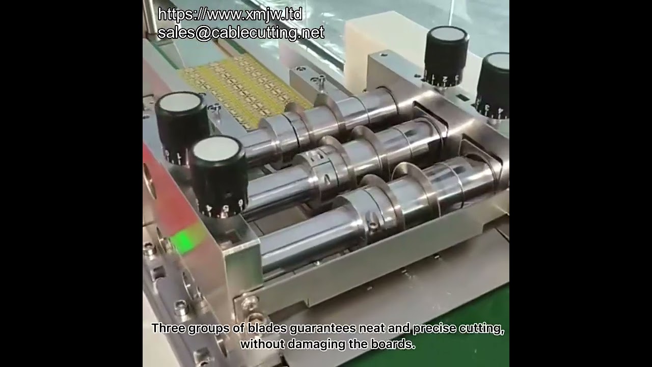 Máquina de Depanelização de PCB com Múltiplas Lâminas para FR-4 e LED - Separador de Placas com V-Score