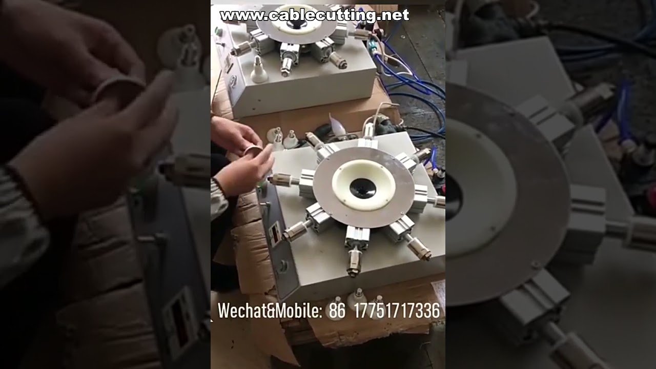 Máquina de Fixação de Cabeça de Lâmpada LED e Alicate de Crimpagem para Montagem Automatizada
