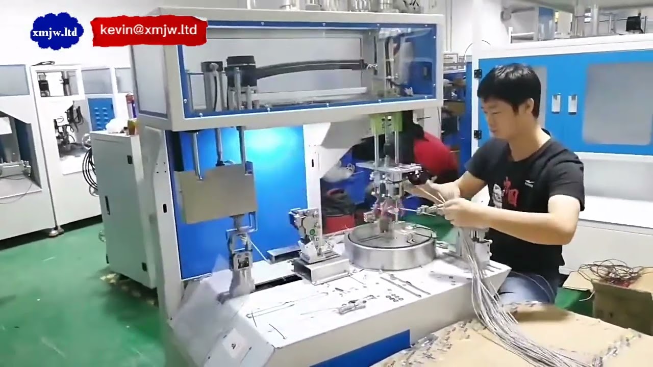 Máquina Automática de Bobinar e Agrupar Cabos