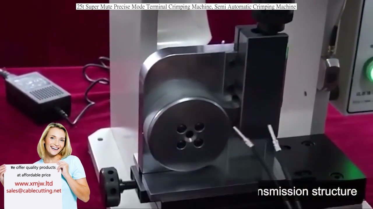 Máquina de Crimpagem de Terminais 25 Toneladas - Modo Super Silencioso e Preciso, Semi Automática