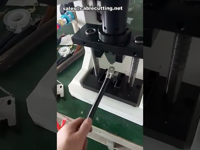 Máquina de Crimpagem Pneumática | Prensa Terminal Cooper em Ação | Vídeo Demonstrativo