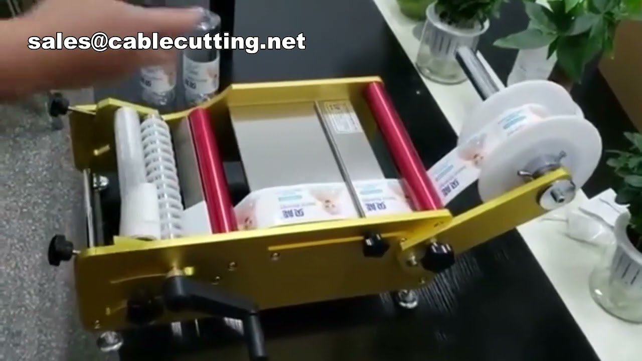 Máquina de Rotulagem Manual para Garrafas Redondas - Etiquetadora Fácil e Precisa