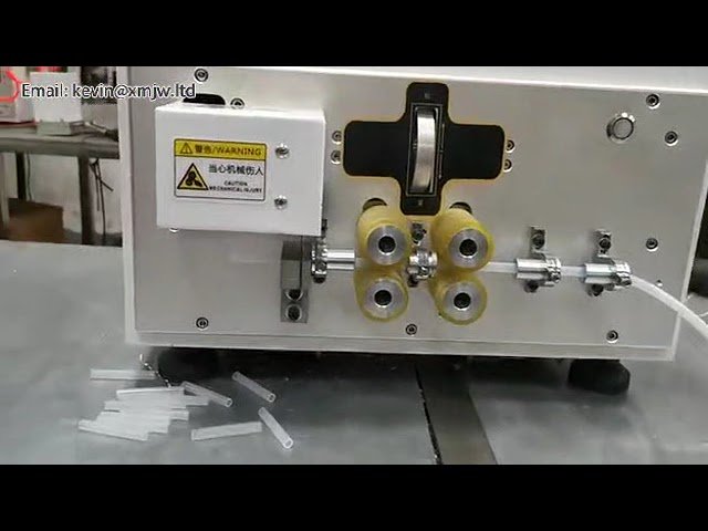 Máquina de corte computadorizada para tubos de silicone e termoencolhíveis | Cortador rápido OD 1-10mm para PPC, PE