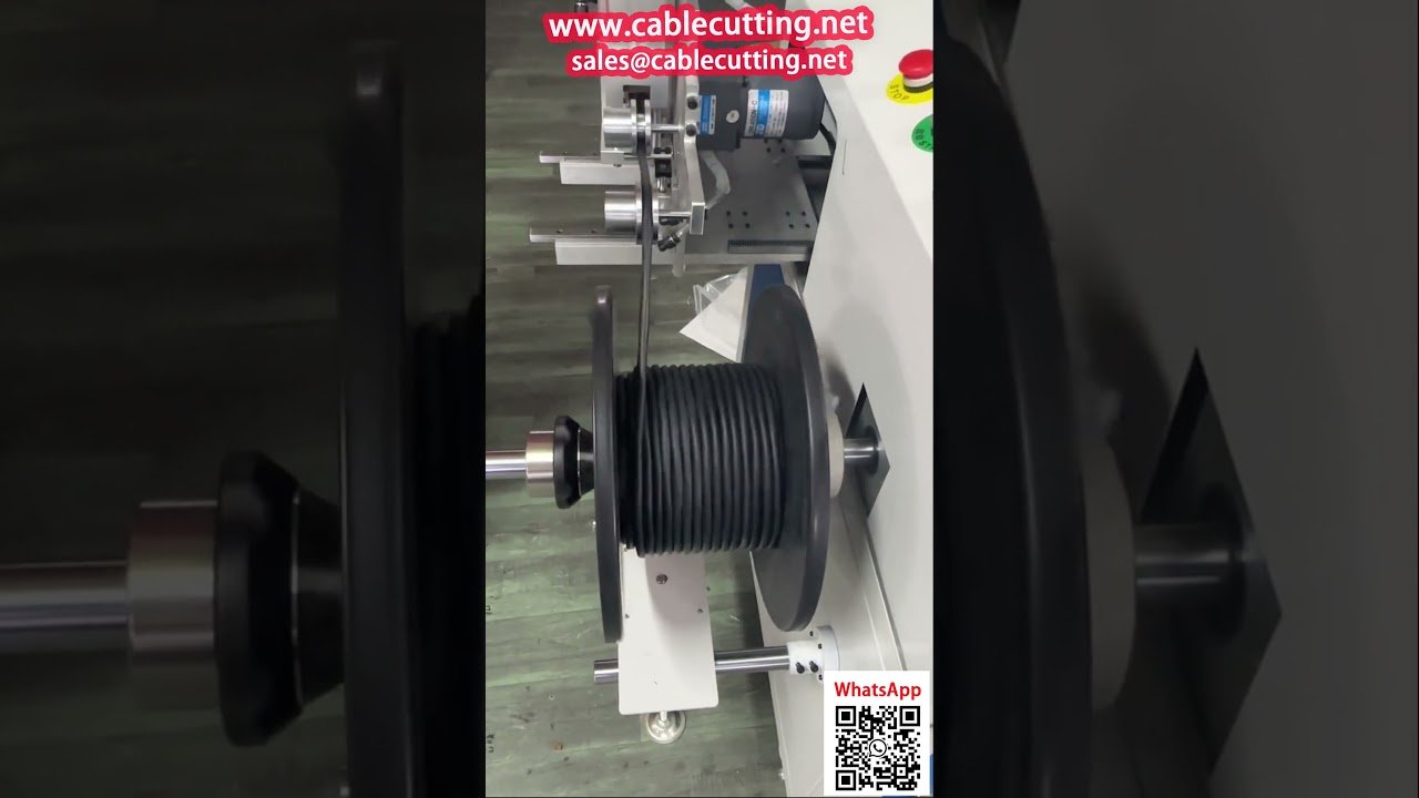 Máquina de Enrolar e Contar Cabos Revestidos – Compatível com Bobinas Plásticas e Vazadas