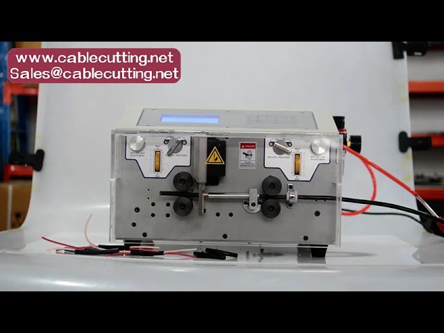 Máquina Automática de Cortar e Descascar Cabos Multi-Fios - Cortadora e Descascadora de Cabos Grossos