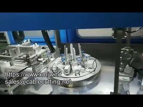 Máquina Automática WPM 82: Corte, Crimpagem e Enrolamento de Mangueiras com Twist Tie para Chicotes Elétricos