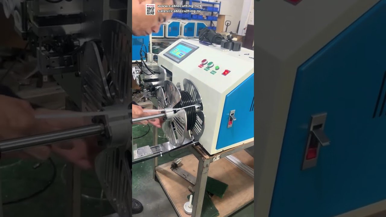 Máquina de Medir, Cortar, Enrolar e Bobinar - Eficiência Industrial