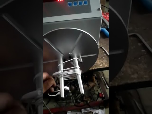 Máquina Automática de Enrolar Cabos USB e Fones de Ouvido com Contador e Amarração
